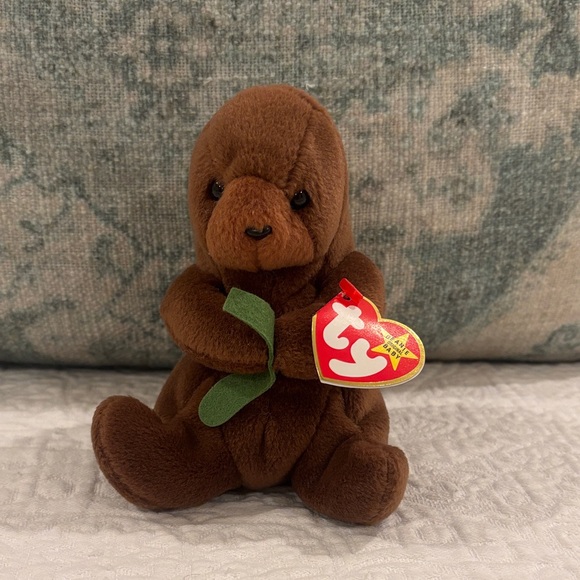 Beanie Babies Other - TY Beanie Baby Babies "Seaweed" The Otter 1995/1996 With Tag-4080 *P.V.C.
